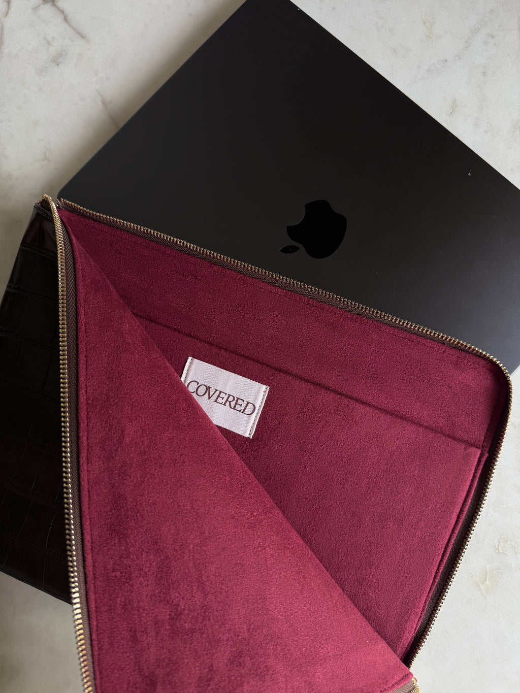 Chocolate Brown Laptop Sleeve 14-inch